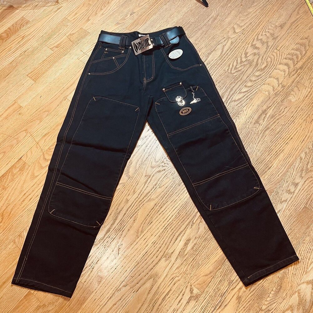 Vintage Corniche Streetwear Belted Jeans Men’s Size 33x33 Lock And Key RARE!